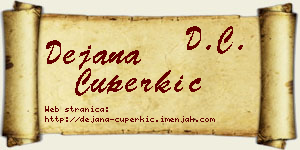 Dejana Čuperkić vizit kartica